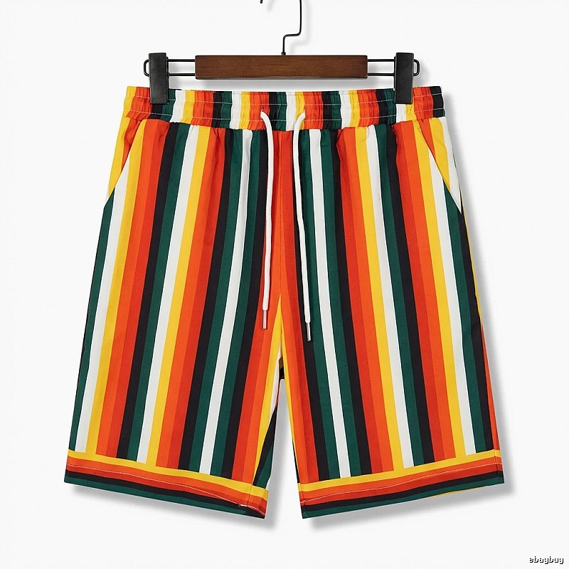 Casablanca Striped Casual Shorts