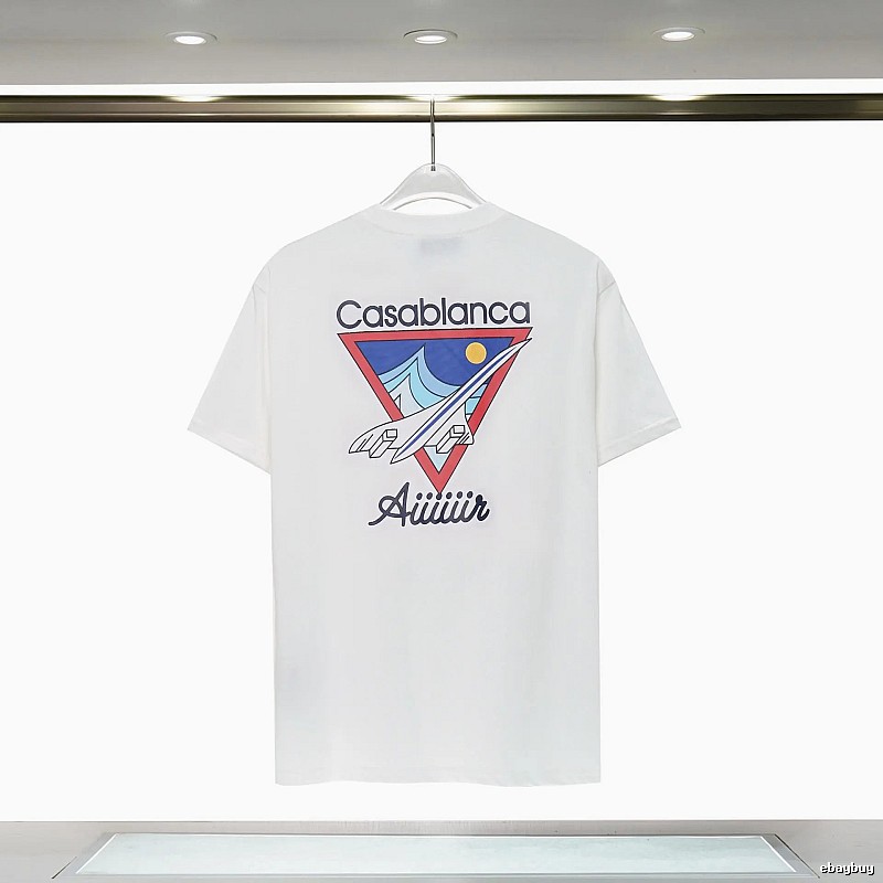 Casablanca Triangle Print White T-shirt