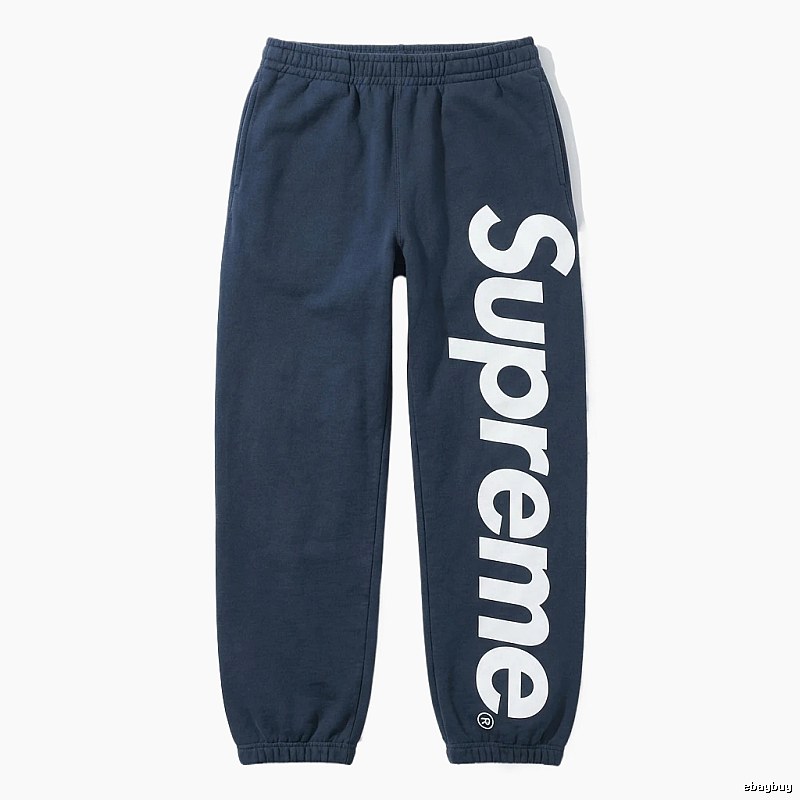 Casual sweatpants with Supreme letter print