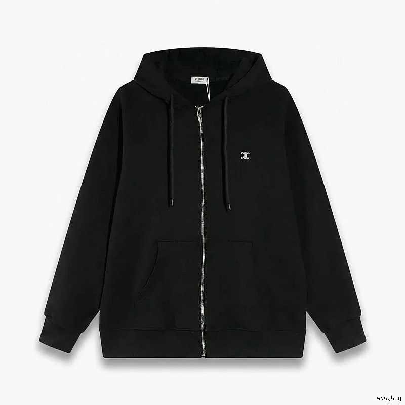 CELINE's classic black hoodie
