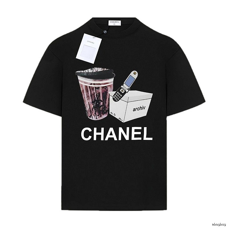 Chanel retro-style black T-shirt