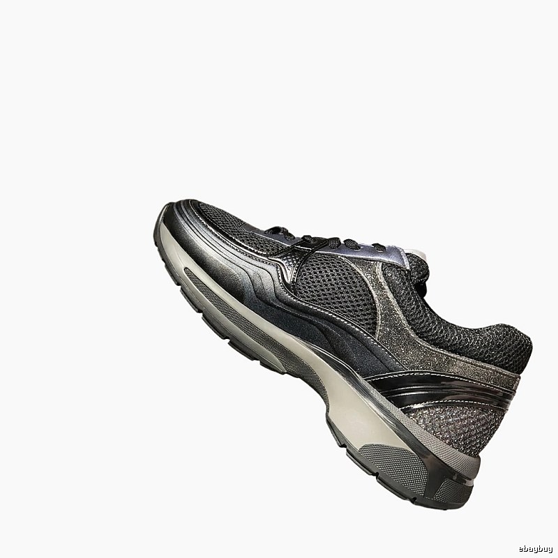 Chanel sporty grey and black sneakers