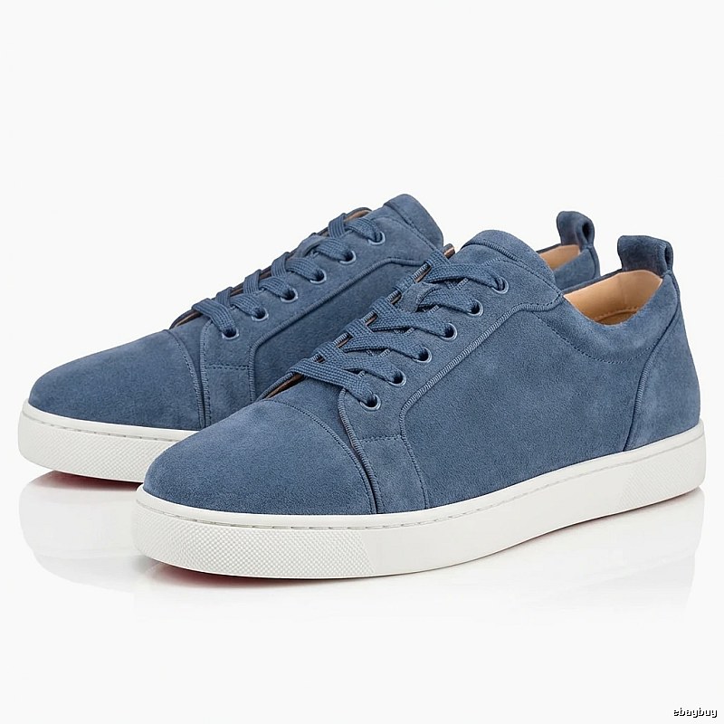 Christian Louboutin Blue and White Trendy Shoes