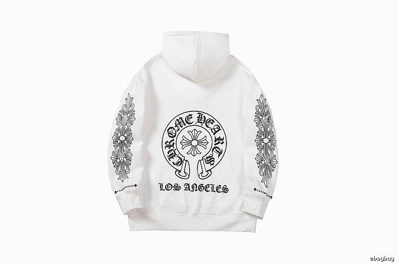 Chrome Hearts 2088-26 White Cross Graphic Hoodie Weekend Wear