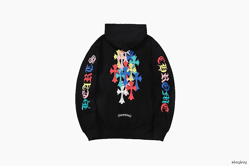 Chrome Hearts 2088-39 Black Cross Graphic Hoodie Resort Wear