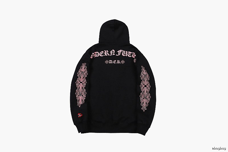 Chrome Hearts 2088-80 Black Cross Graphic Hoodie Statement Graphic