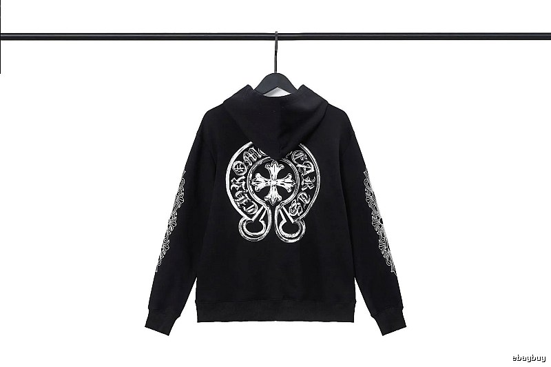 Chrome Hearts 2089-53 Black Cross Graphic Hoodie Minimal Look