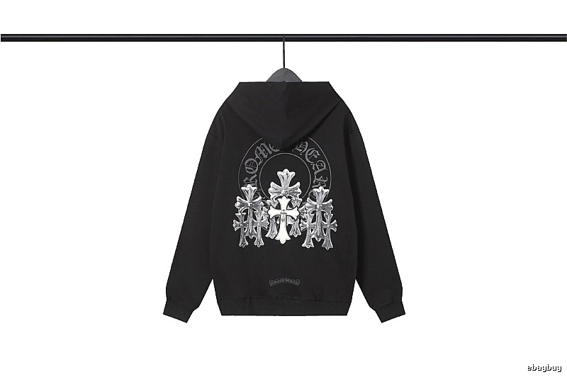 Chrome Hearts 2089-72 Black Cross Graphic Hoodie Easy Pairing