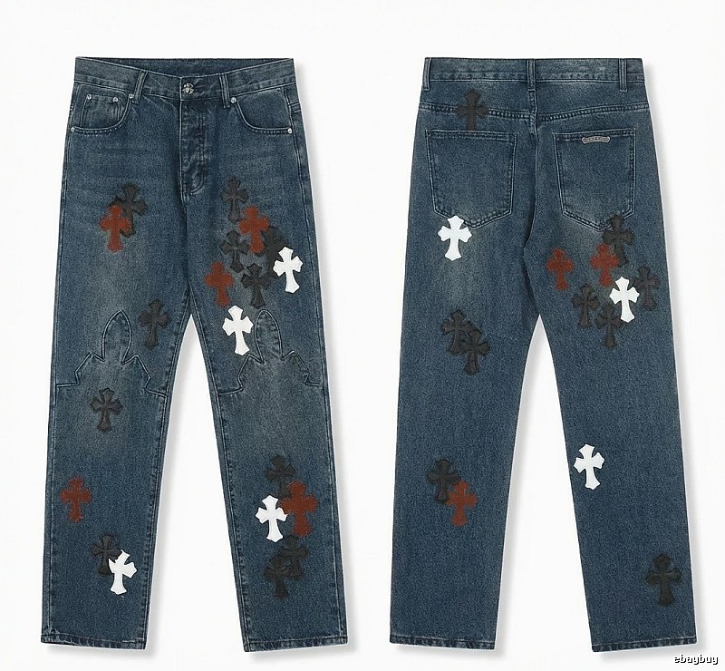 Chrome Hearts Cross Denim Long Pants