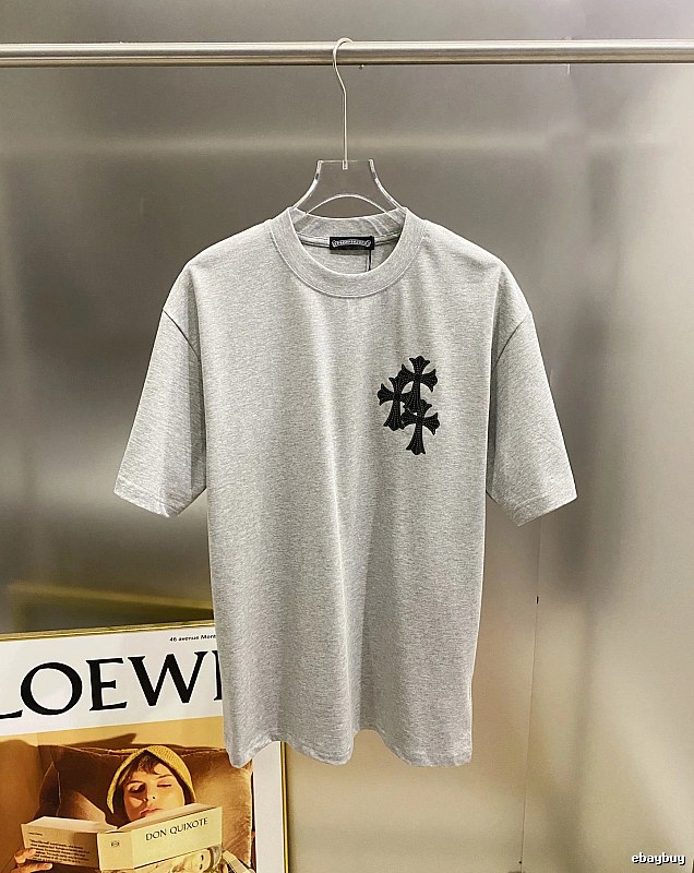 Chrome Hearts Cross Flower Grey T-shirt