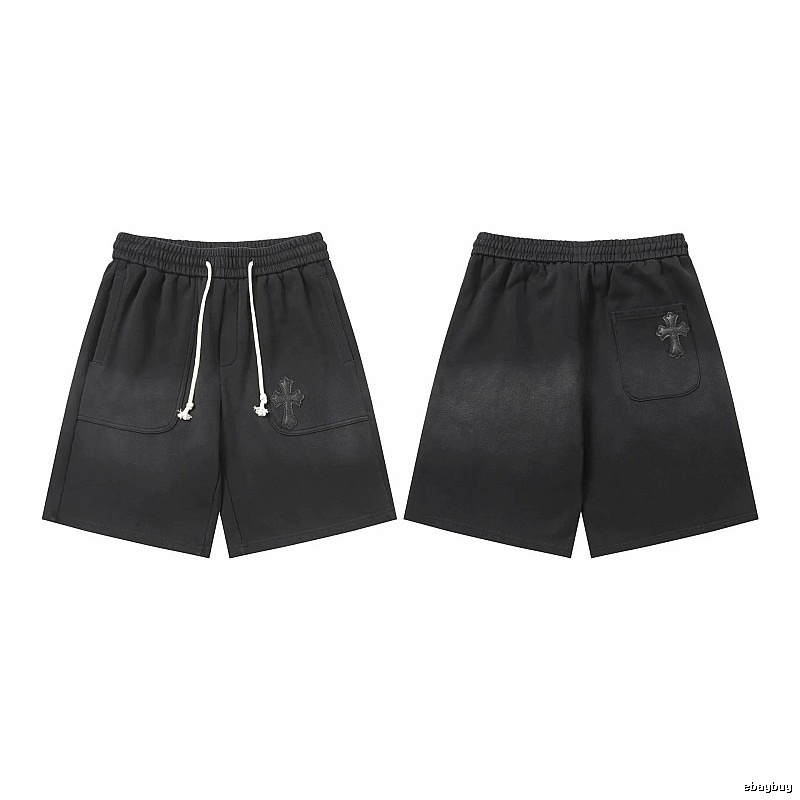 Chrome Hearts Cross Streetwear Brand Black Shorts