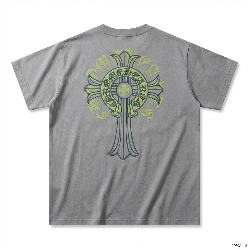 Chrome Hearts Cross trendy brand Grey T-shirt