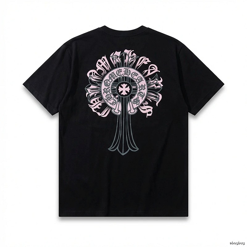 Chrome Hearts Gothic Style Black T-shirt