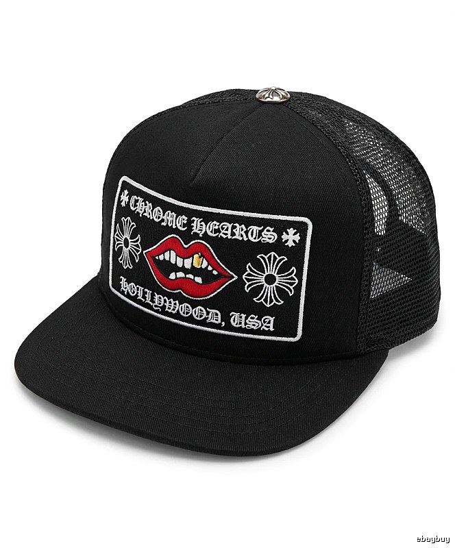 Chrome Hearts Lipstick Retro Style Black Hat