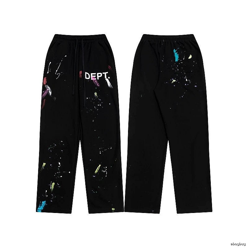 Chrome Hearts Premium Style Graphic sweatpants Black Printed Graphics for Resort Outfits