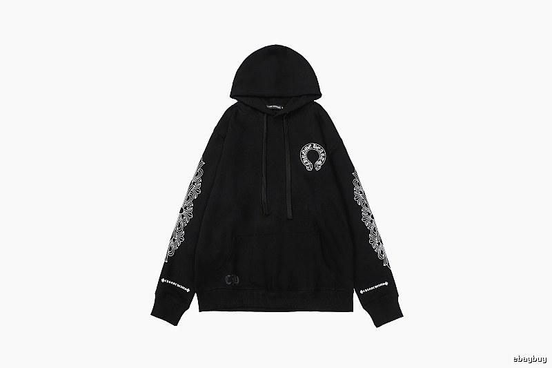 Chrome Hearts Resort Cross graphic hoodie Black Blue Cross with Premium Look