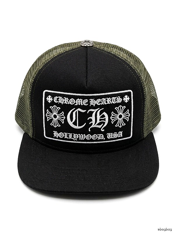 Chrome Hearts Retro Style Black Hat