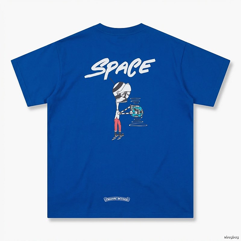 Chrome Hearts Space Style Blue T-shirt