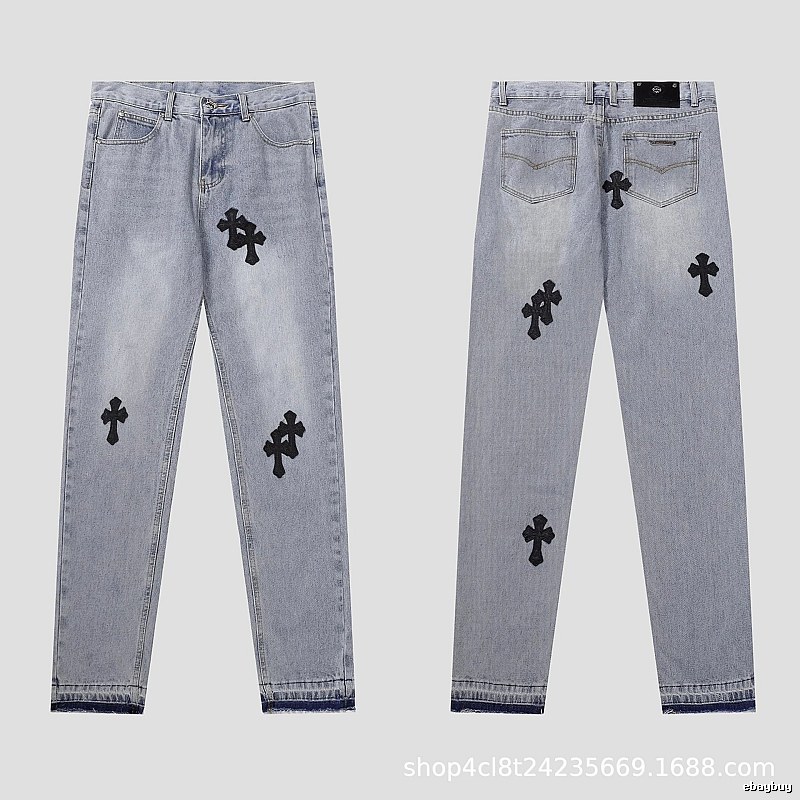 Chrome Hearts Sport Graphic jeans Light Denim Jeans for Warm Weather