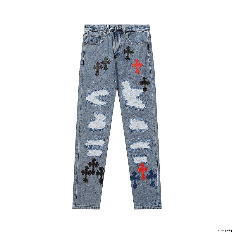 Chrome Hearts Summer Graphic jeans Light Denim Jeans with Clean Finish