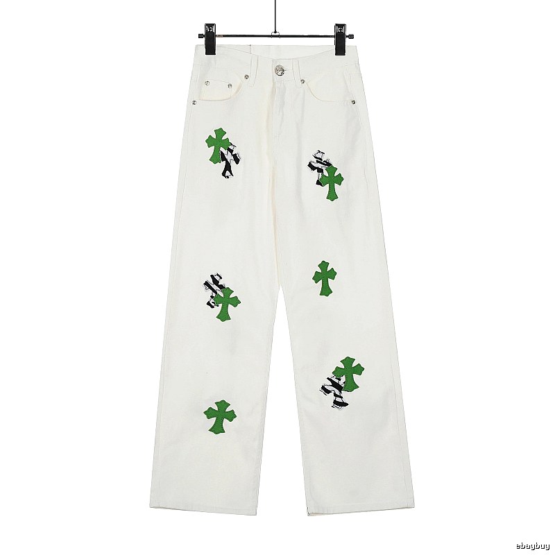Chrome Hearts Travel Graphic jeans Light Denim Jeans with Modern Look