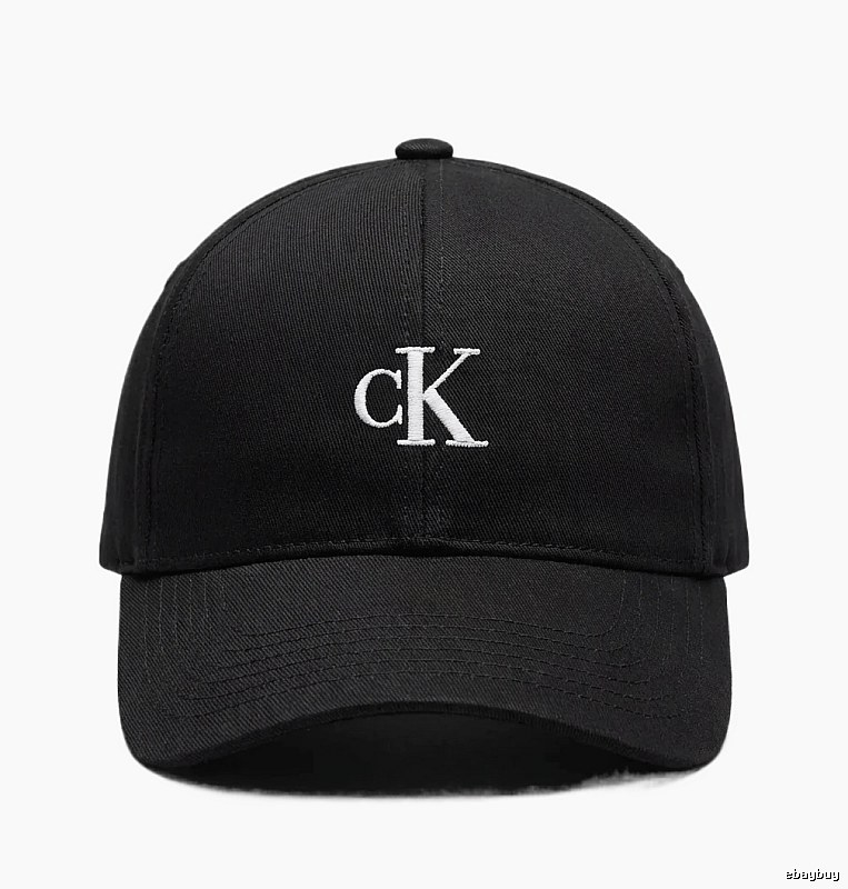 CK minimalist style black baseball cap