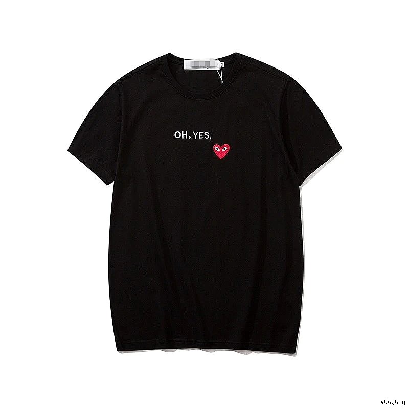Comme des Garcons PLAY 2021-87 Black Style 2187 Heart Logo T-Shirt Logo Detail