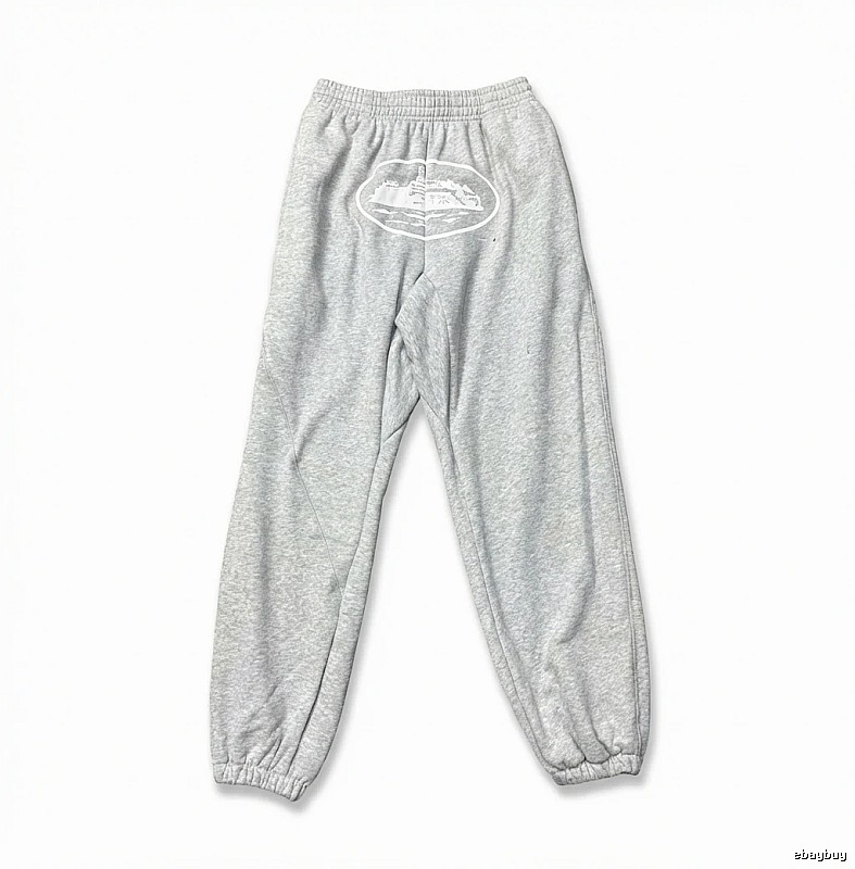 Corteiz Casual Style Grey Sweatpants