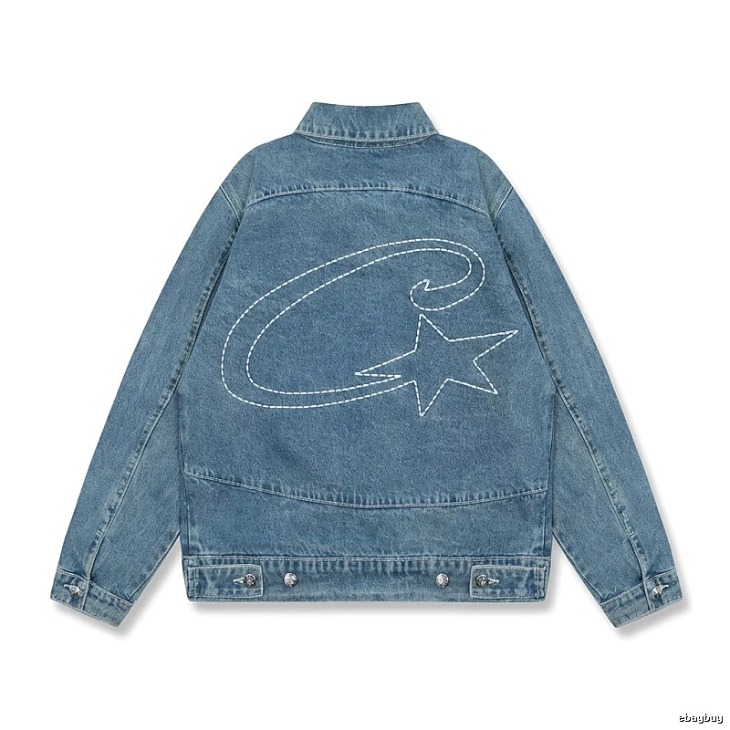 Corteiz Denim Trendy Style Coat
