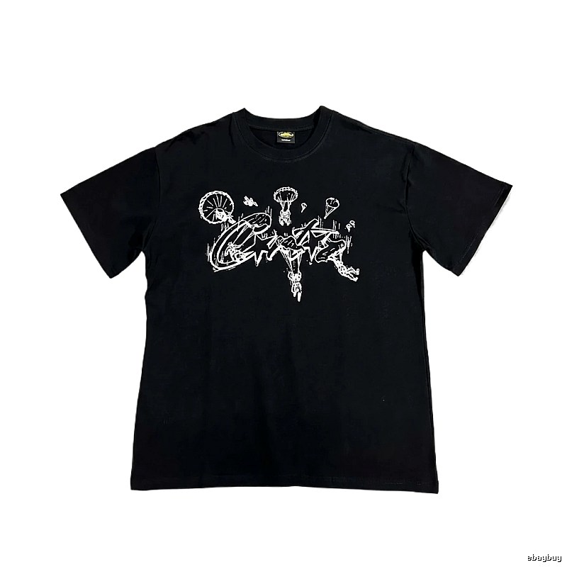 Corteiz Graffiti Style Black T-shirt