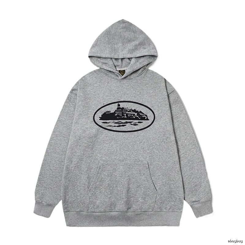 Corteiz grey minimalist hoodie