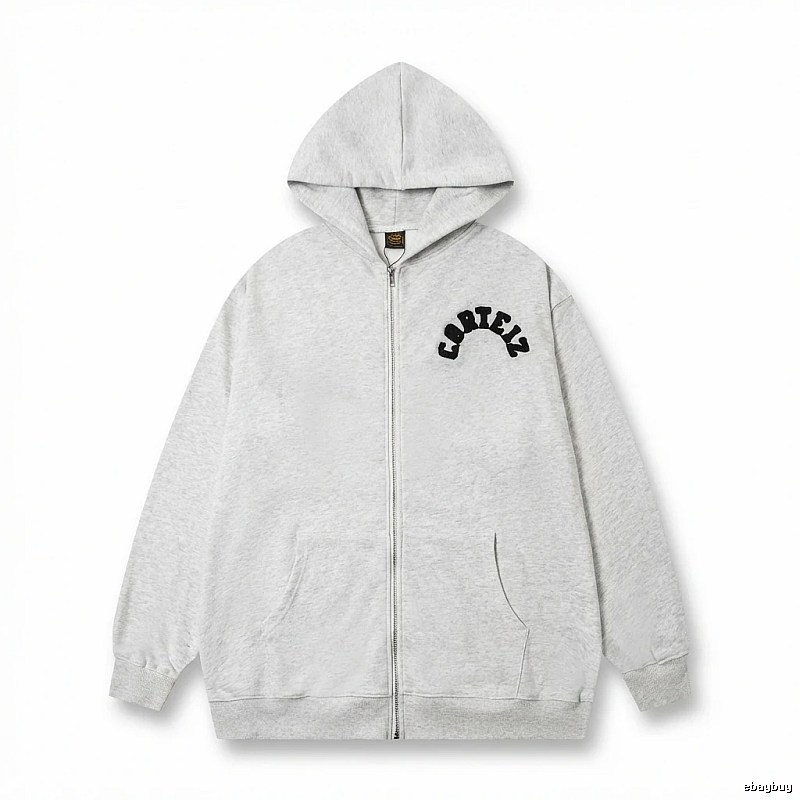 Corteiz letter - printed grey hoodie