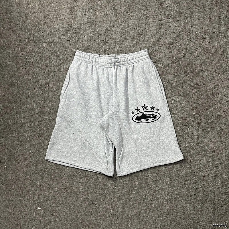 Corteiz minimalist light gray shorts