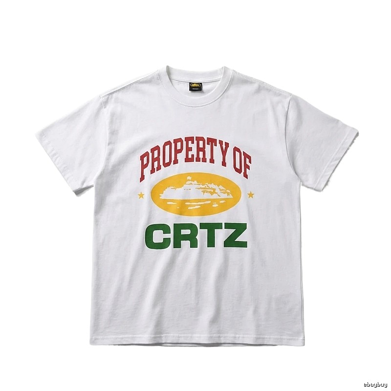 Corteiz PROPERTY Series Trendy and Cool White T-shirts