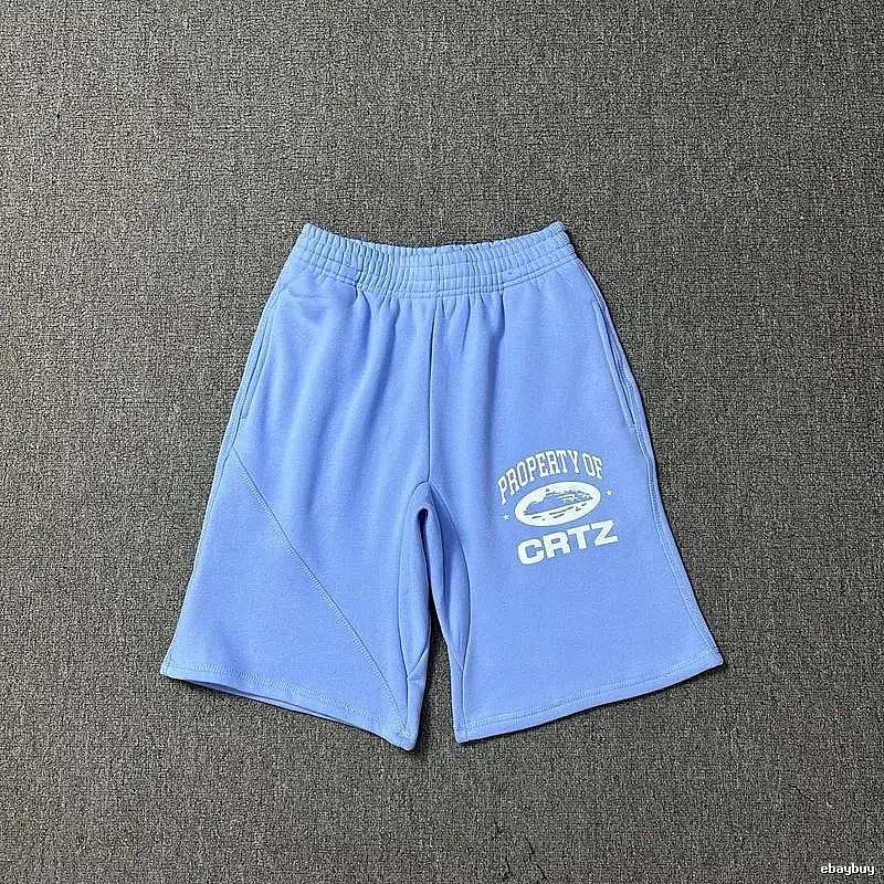 Corteiz sporty light blue shorts