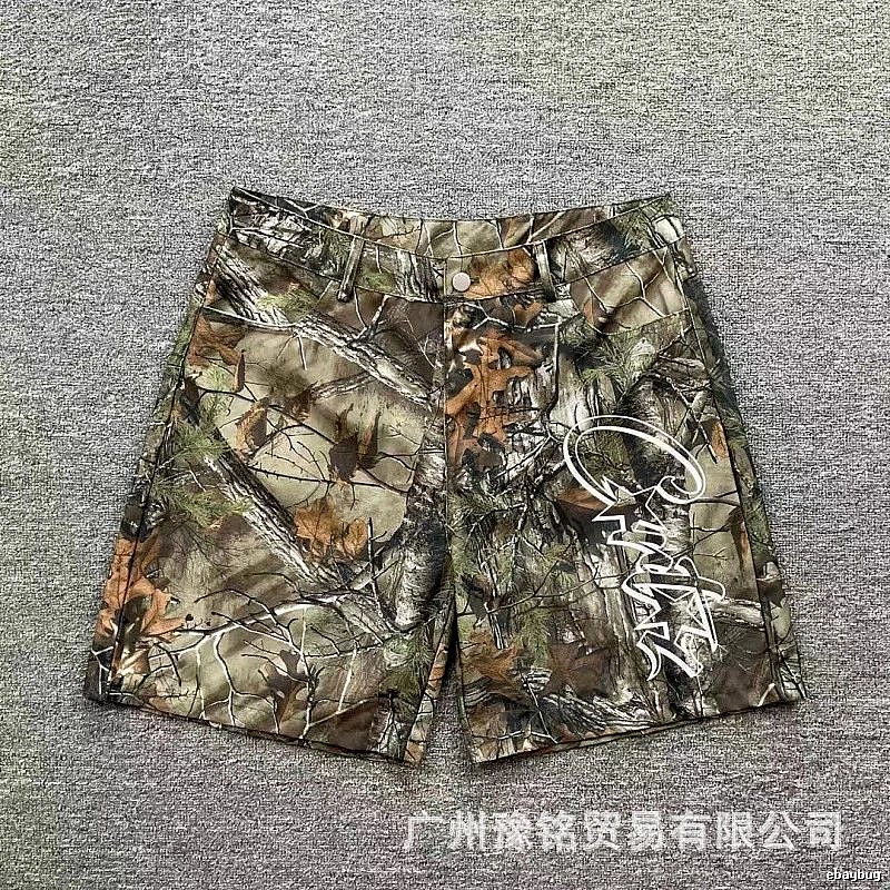 Corteiz Street Style Graffiti Camouflage Shorts