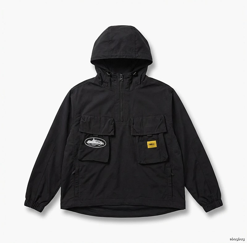 Corteiz Workwear Style Black Jacket