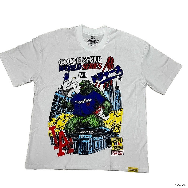 Cough Syrup Godzilla Vintage Style White T-Shirt