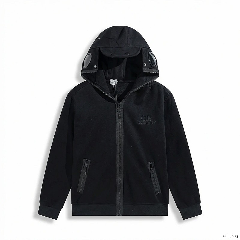 C.P. Functional Style Black Hoodie