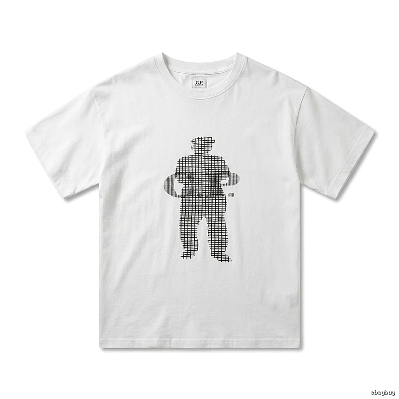 C.P. Grid Wind White T-shirt