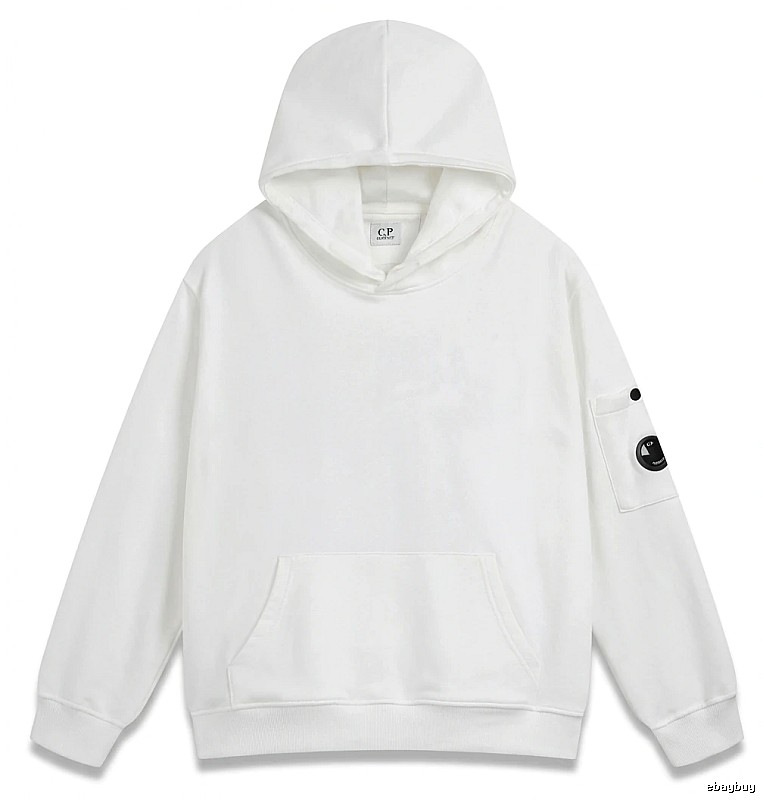 C.P. minimalist style white hoodie