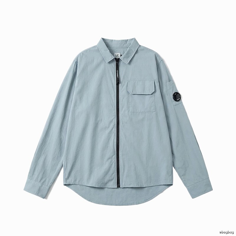 C.P. Series Simple Style Light Blue Shirt