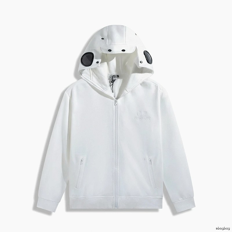 C.P. White Functional Hoodie