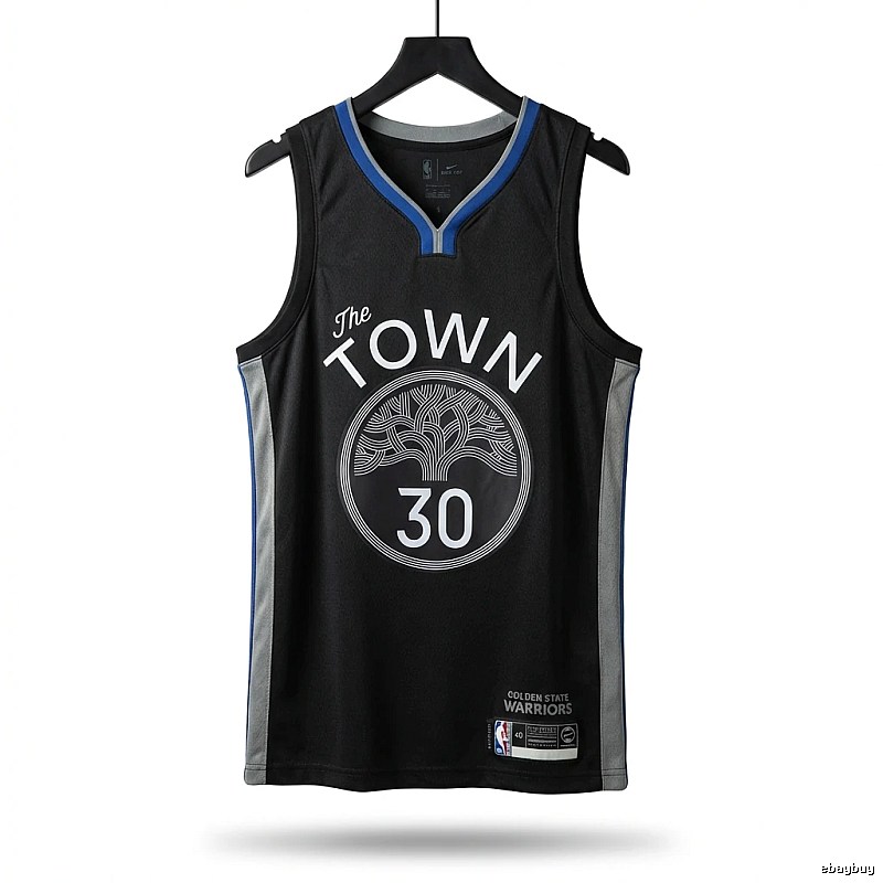 Curry's No. 30 black basketball jersey.