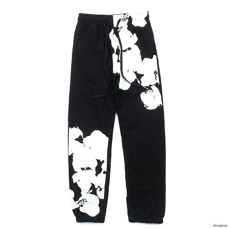 DENIM TEARS Ink-wash Style Black Sweatpants