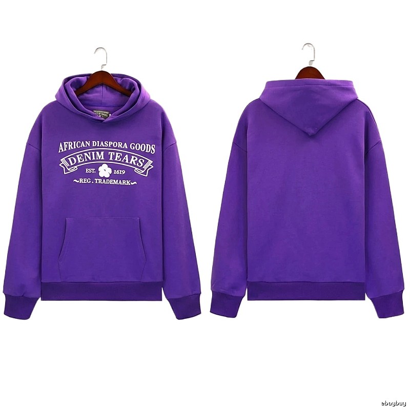 DENIM TEARS retro purple sweatshirt