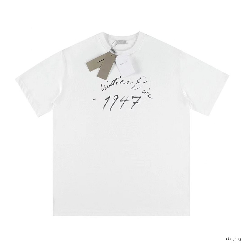 Dior 1947 Collection Minimalist Style White T-Shirt
