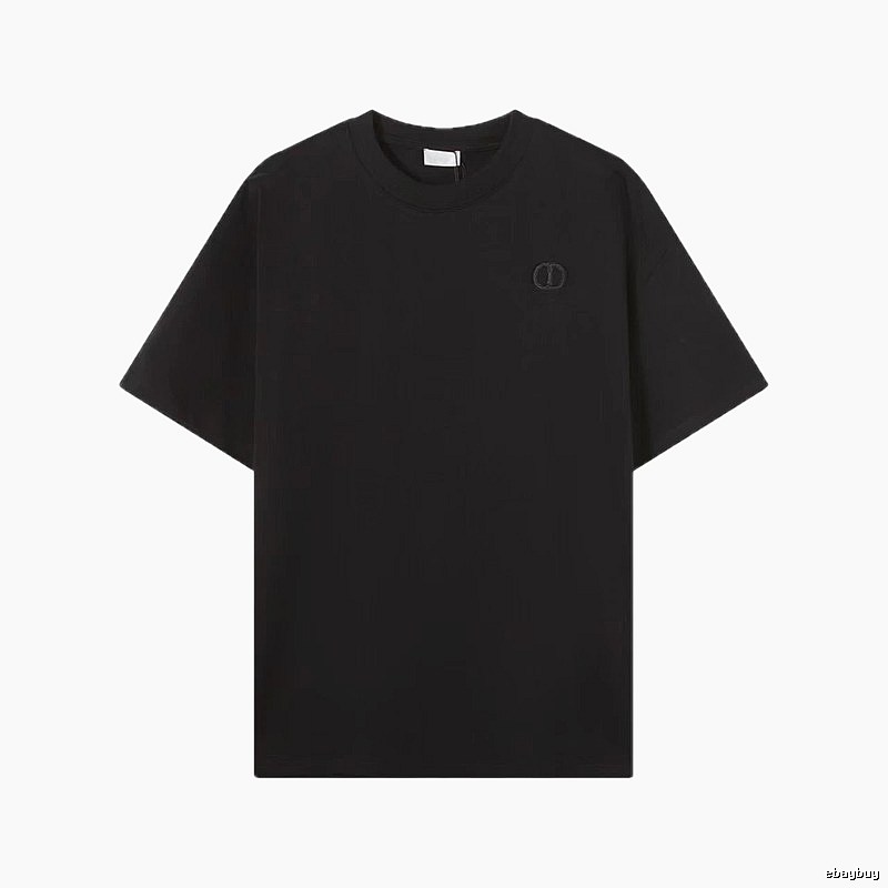 Dior Classic Collection Minimalist Style Black T-Shirt