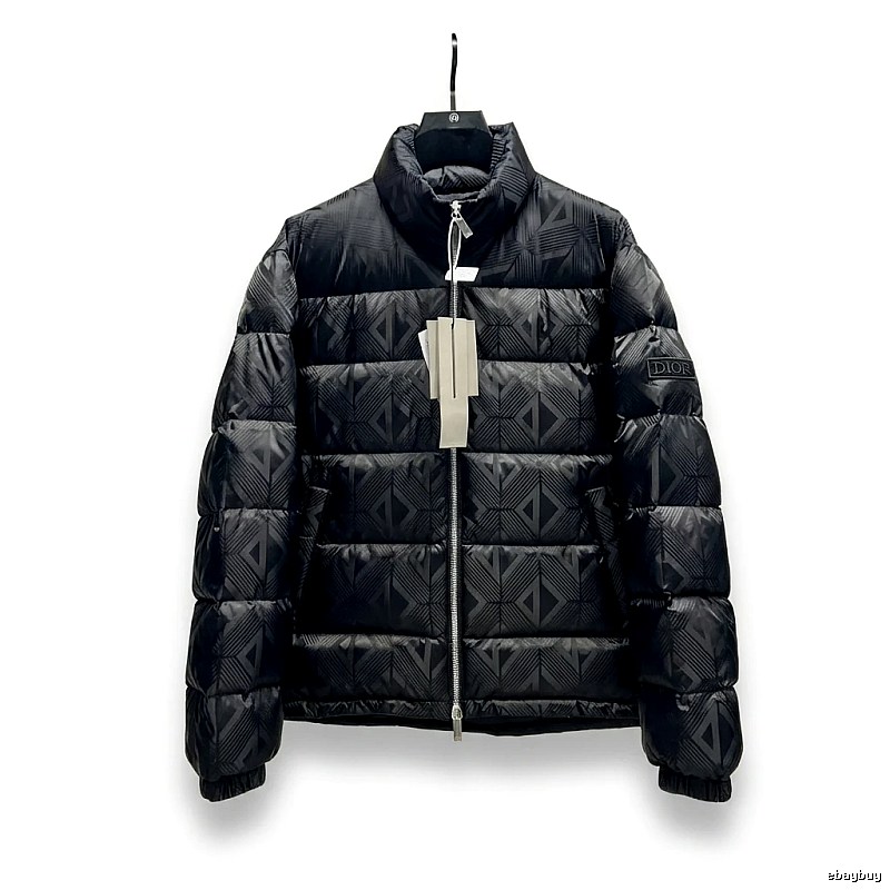 Dior diamond - checkered black down jacket