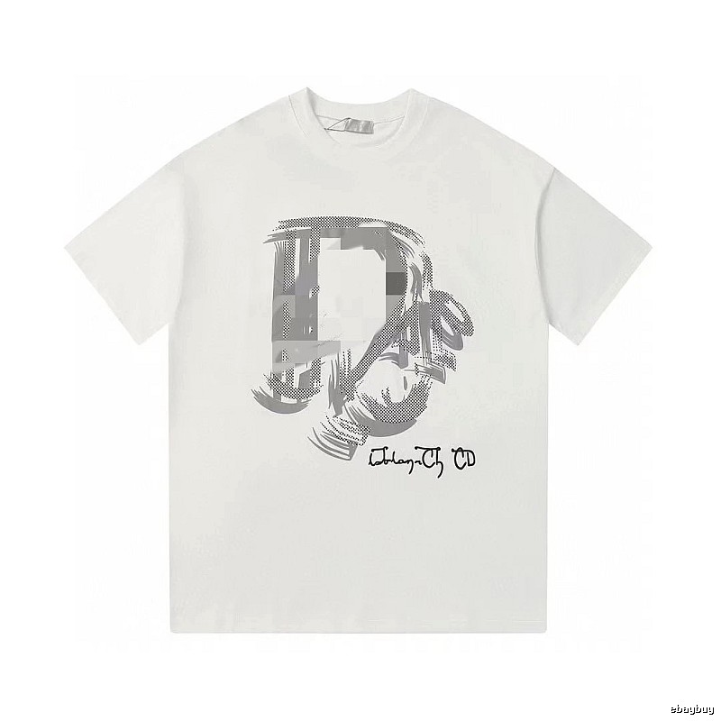 Dior Graffiti Collection Trendy & Cool Style White Short-sleeve T-shirt